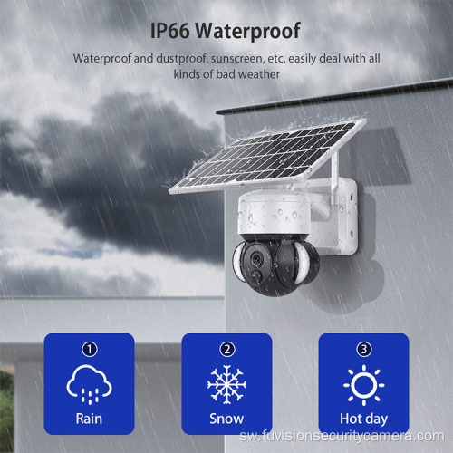 Design Mpya WiFi Waterproof Solar Power Camera.